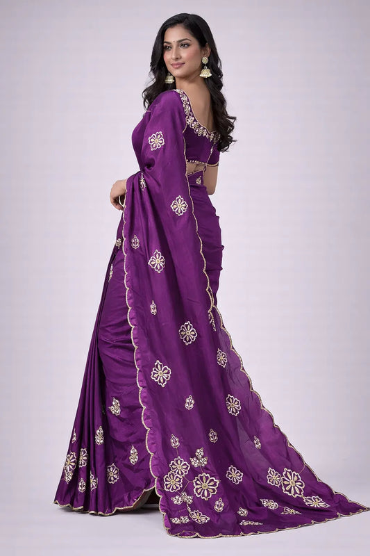 JamuniRoop Khatli Handcrafted Silk Saree-1