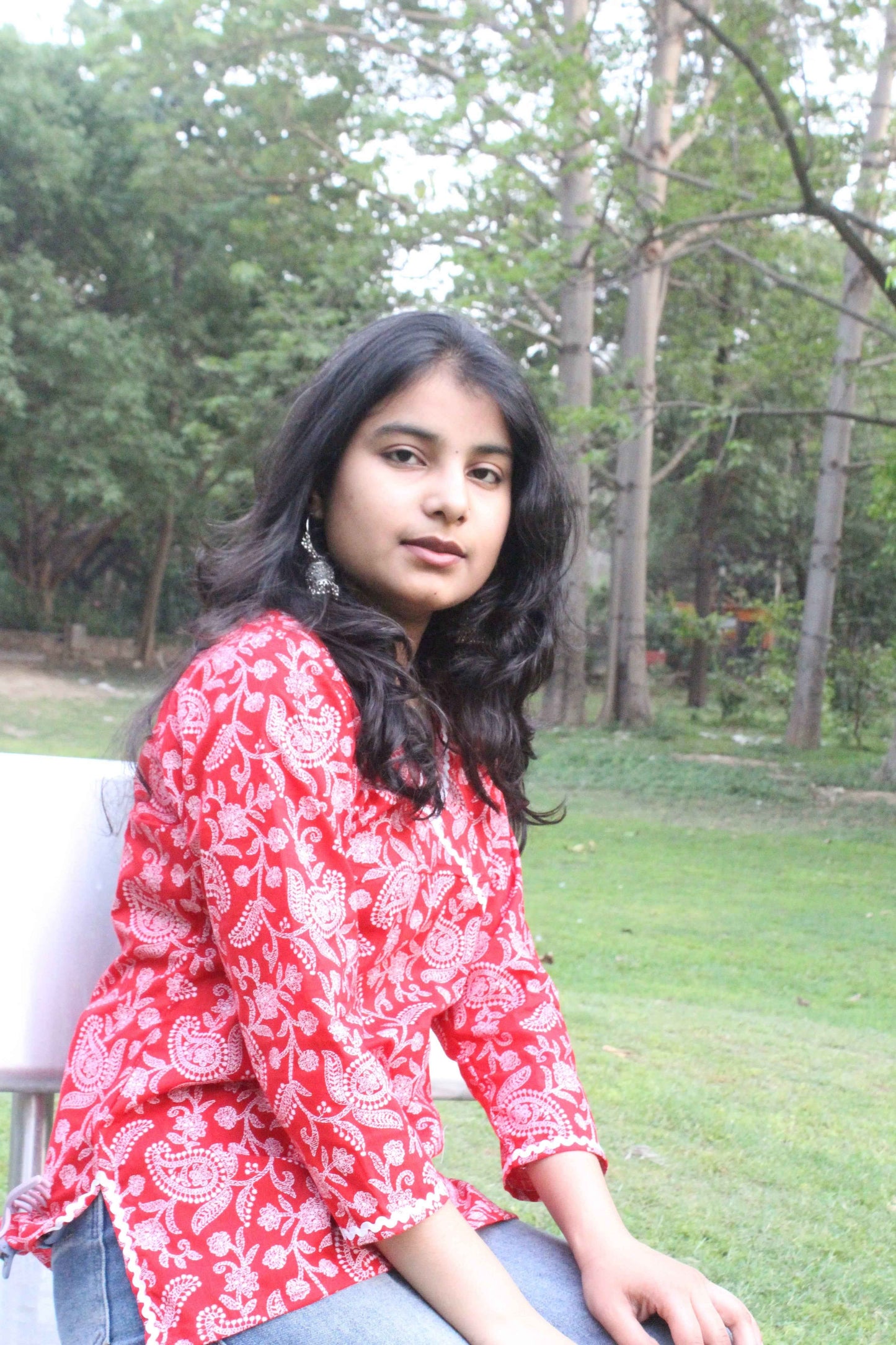Scarlet Paisley Charm Kurti-2