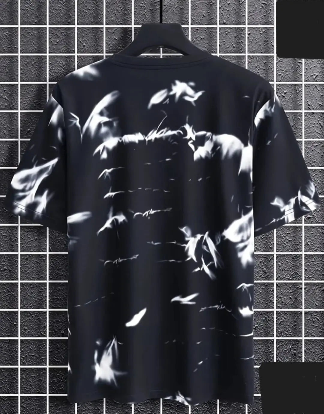 Spab Men & Women Printed Casual White & Black T-Shirt 6928