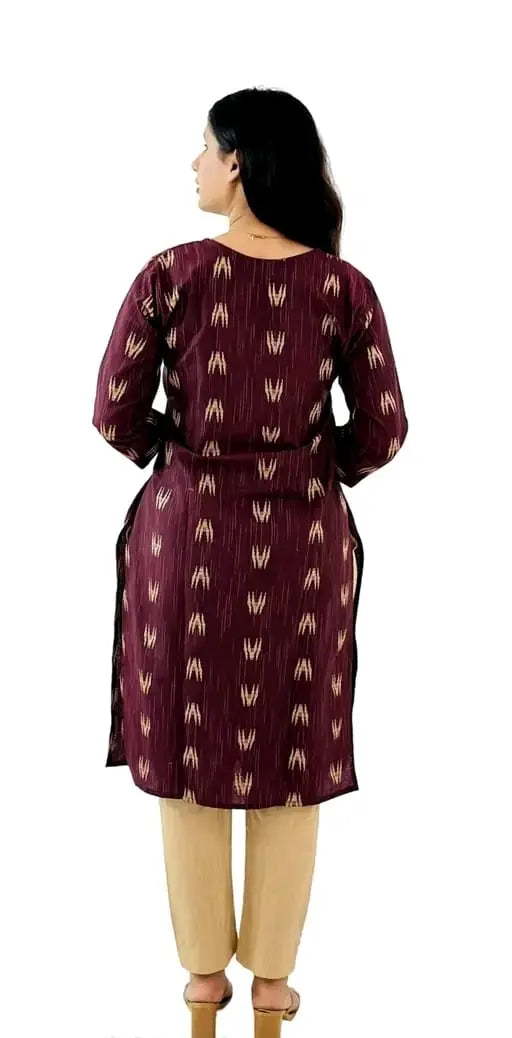 Women's Cotton Kurta Pant Set with Dupatta 19671