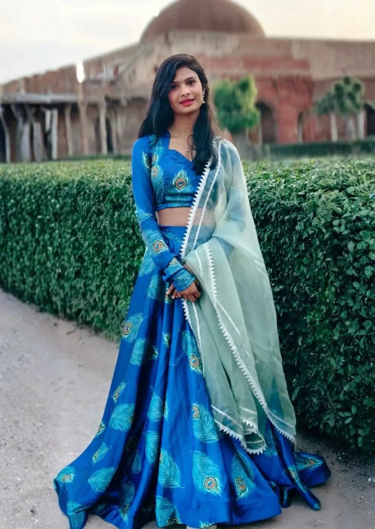 Mayuri Royale Satin Lehenga Set-0