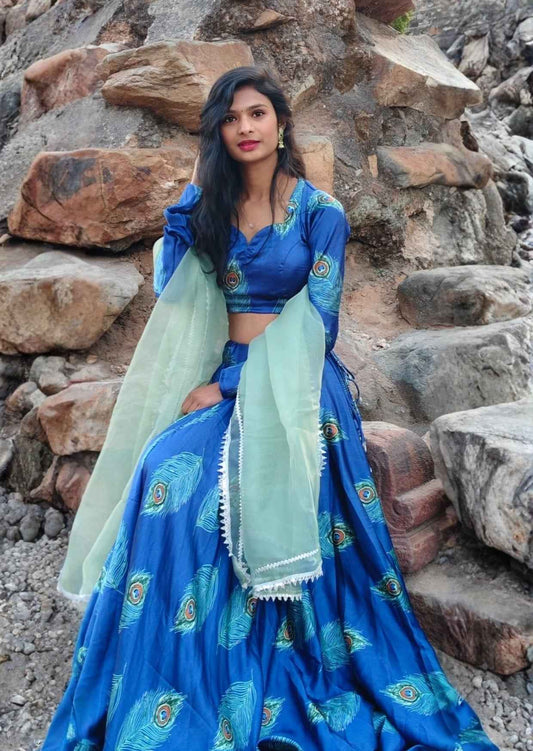 Mayuri Royale Satin Lehenga Set-1