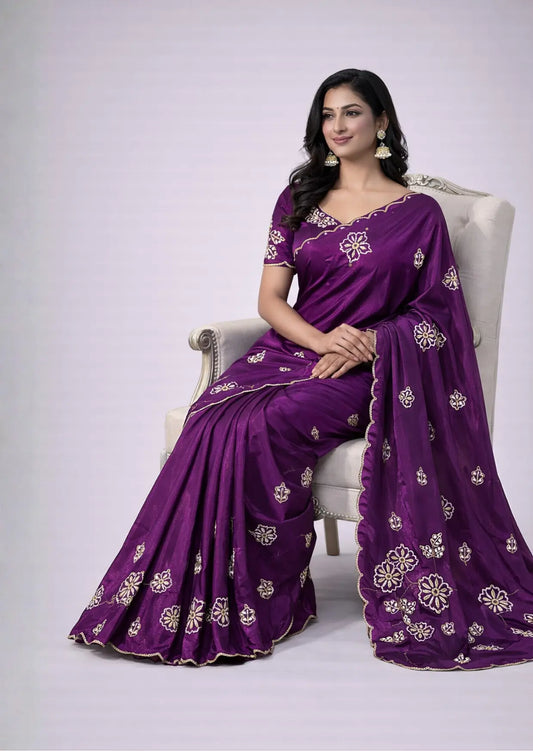 JamuniRoop Khatli Handcrafted Silk Saree-0