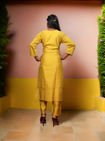 Women's Cotton Kurta-Pant, and Dupatta Set-2