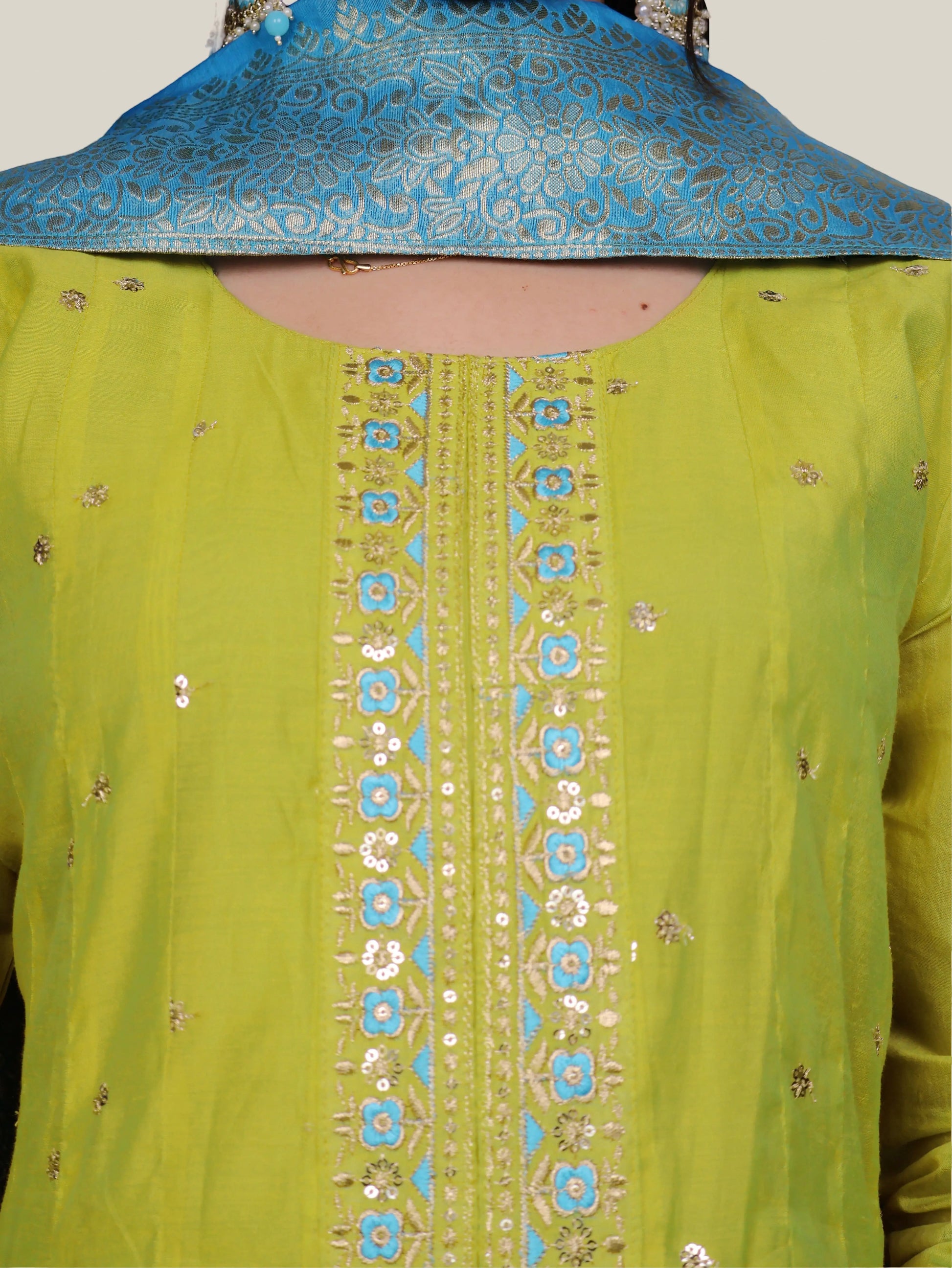 Women's Cotton Kurta-Pant, and Dupatta Set-3