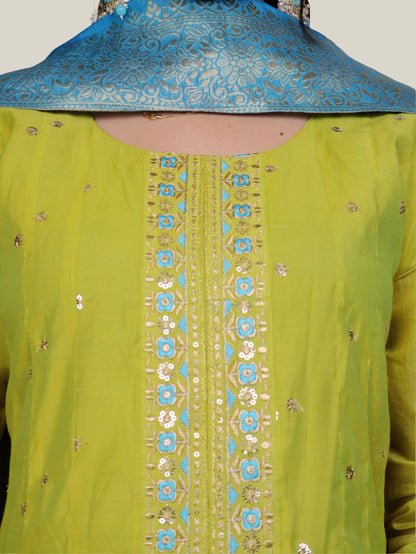 Women's Cotton Kurta-Pant, and Dupatta Set-3