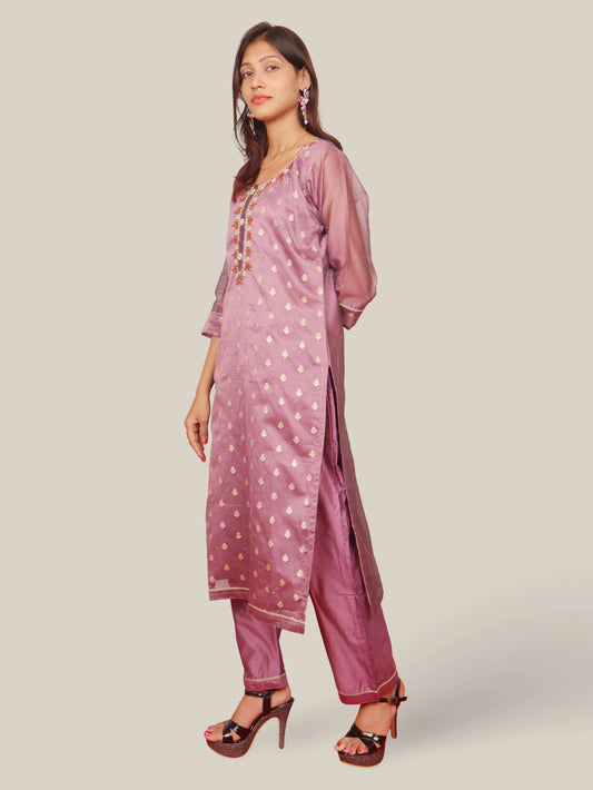 Women's Silk Kurta-Pant, and Dupatta Set-1