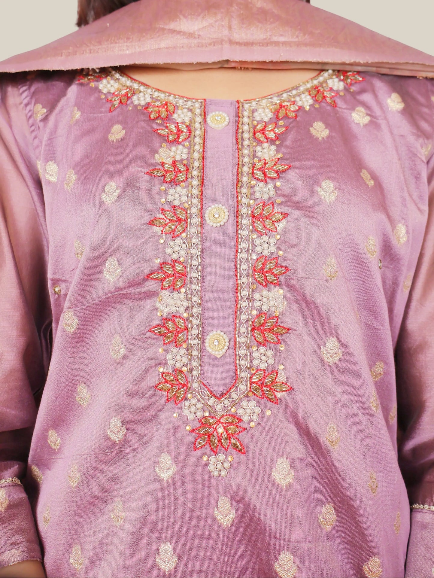 Women's Silk Kurta-Pant, and Dupatta Set-3
