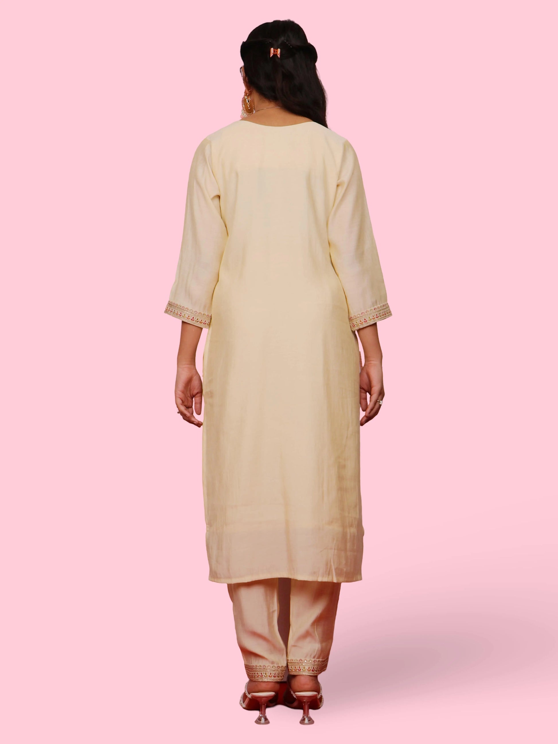 Women's Silk Kurta-Pant, and Dupatta Set-2