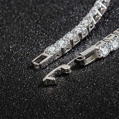 S925 Sterling Silver Zirconia Tennis Ball Bracelet-3