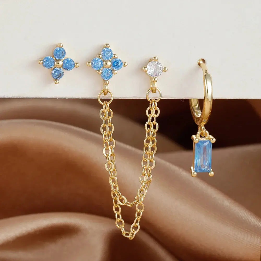 Zodiac Birthstone Earrings Set for Everyday Celestial Style-27