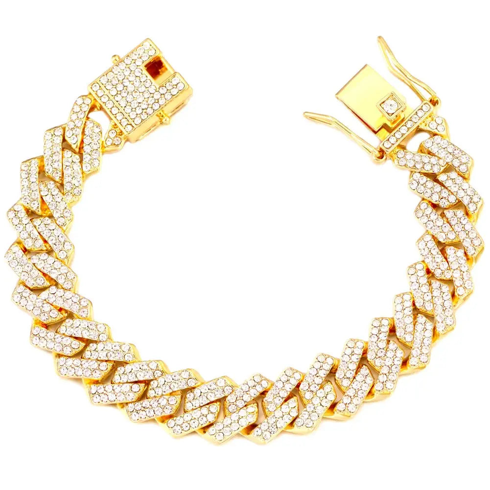 14MM Cuban Link Chain Bracelet-12