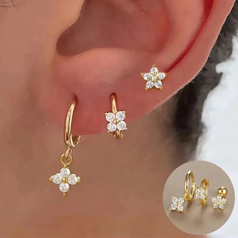 3PCS Crown Stud Earring Set for Women-21