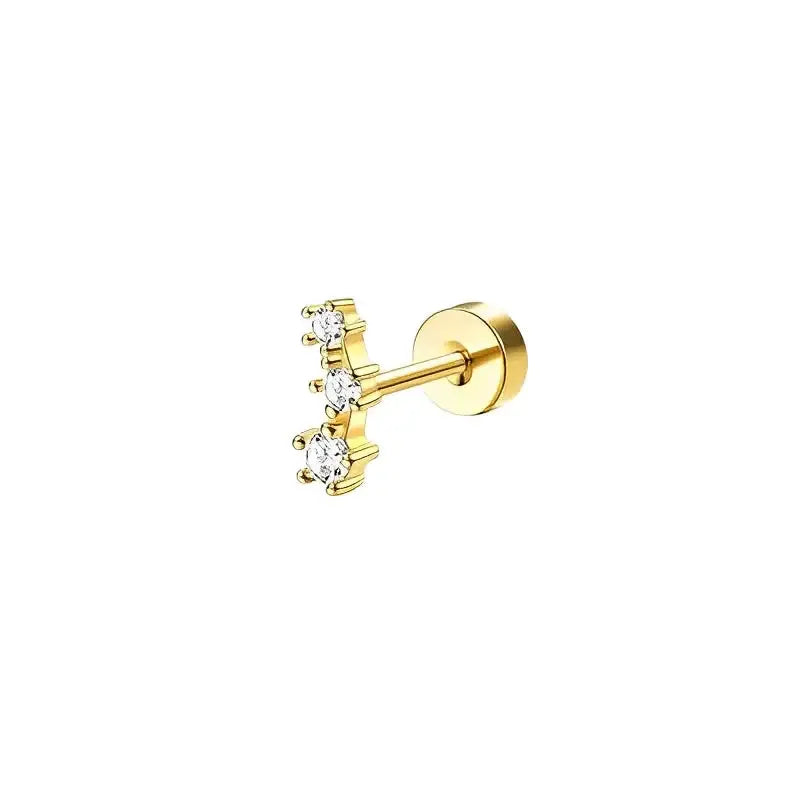 Bobisty Stud Hoop Earrings-6