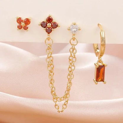 Zodiac Birthstone Earrings Set for Everyday Celestial Style-6