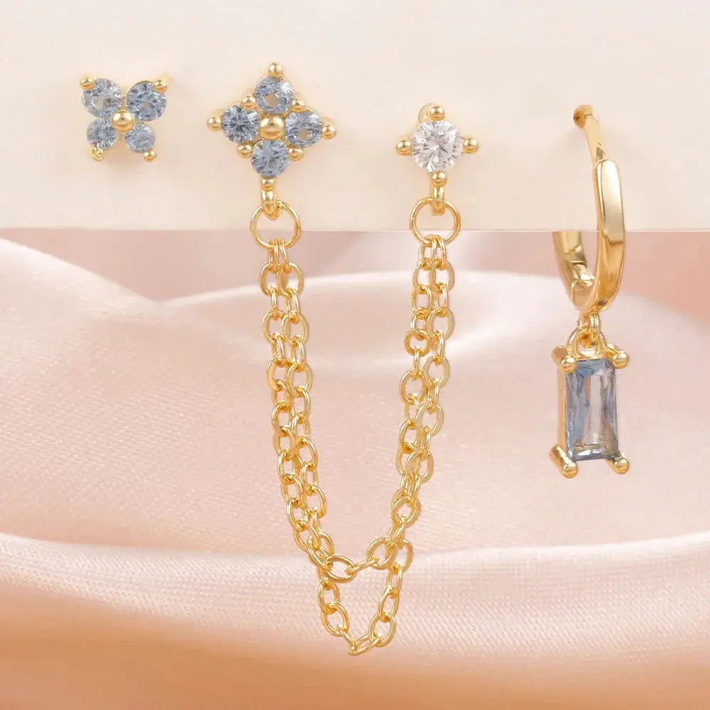 Zodiac Birthstone Earrings Set for Everyday Celestial Style-15