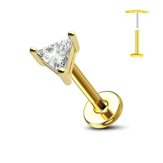 Titanium Flower Stud Piercing Earring-20