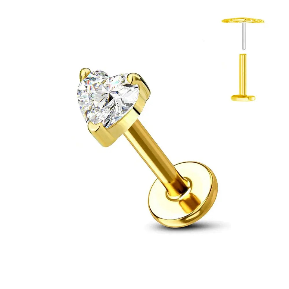 Titanium Flower Stud Piercing Earring-11