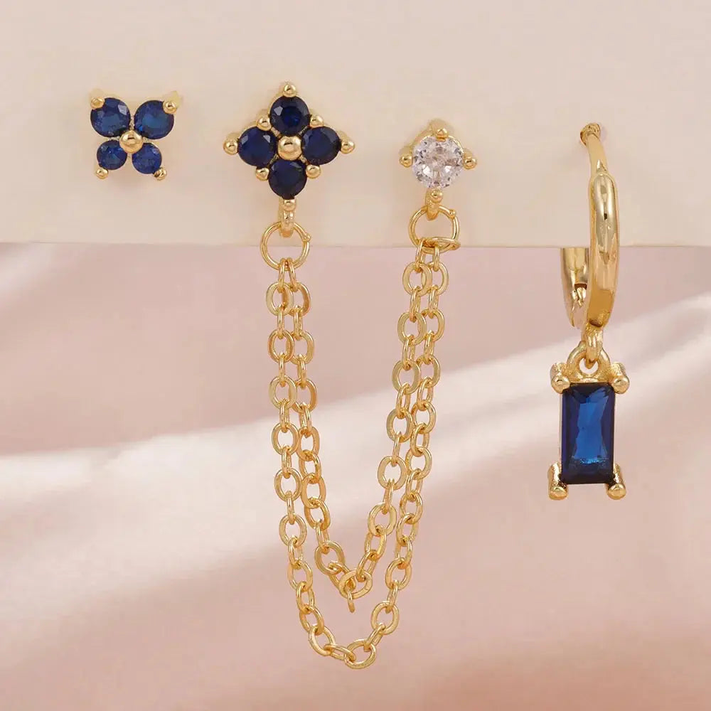 Zodiac Birthstone Earrings Set for Everyday Celestial Style-9