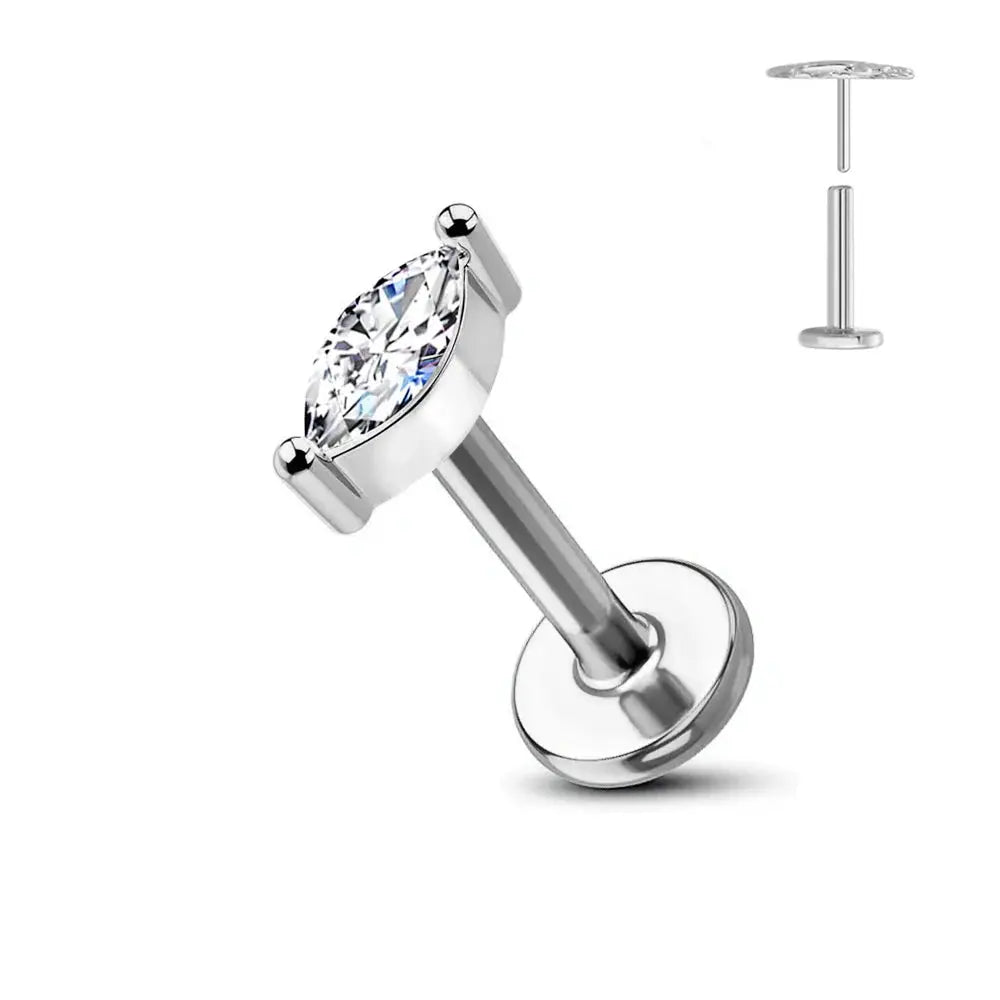 Titanium Flower Stud Piercing Earring-12