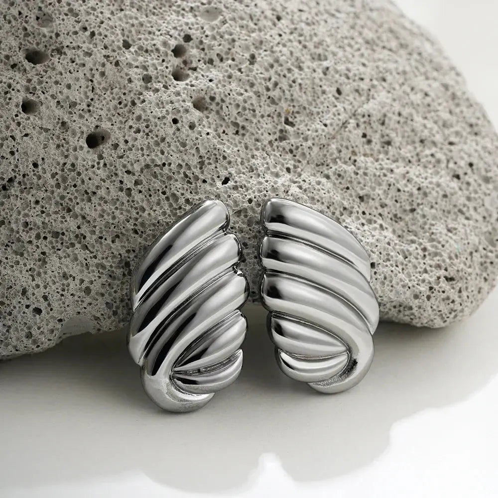 Three-Layer Textured Knot Earrings for Women-25