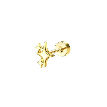 Bobisty Stud Hoop Earrings-5