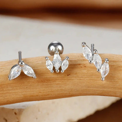 3PCS Crown Stud Earring Set for Women-1