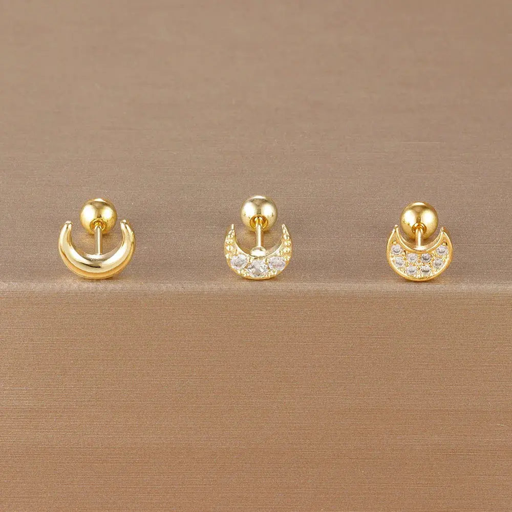 3PCS Crown Stud Earring Set for Women-28