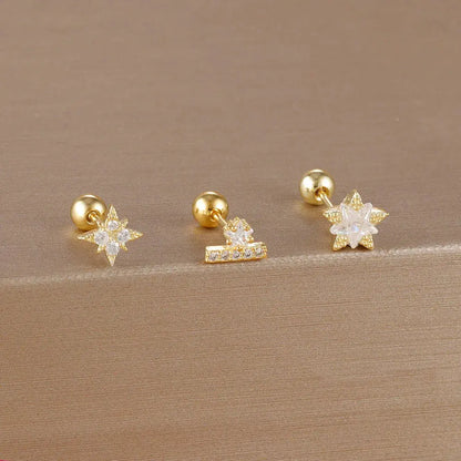 3PCS Crown Stud Earring Set for Women-11
