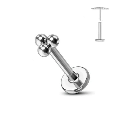 Titanium Flower Stud Piercing Earring-14