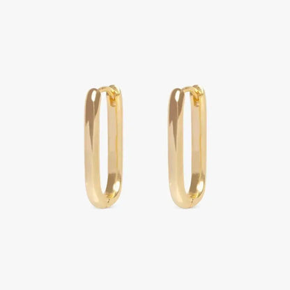Minimalist Huggie Square Hoop Earrings-6