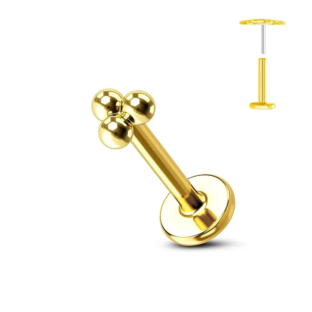 Titanium Flower Stud Piercing Earring-13
