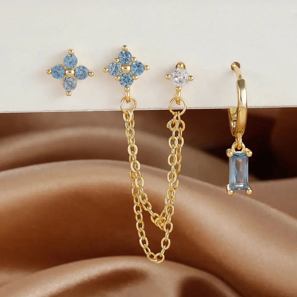 Zodiac Birthstone Earrings Set for Everyday Celestial Style-22