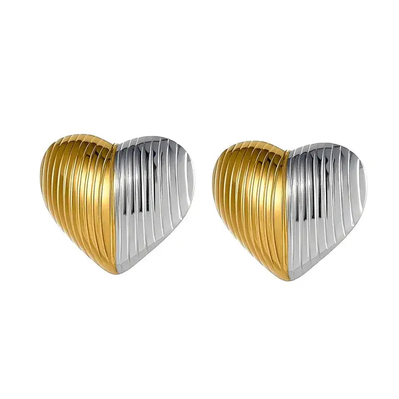 Hypoallergenic Geometric Stud Earrings for Women-14