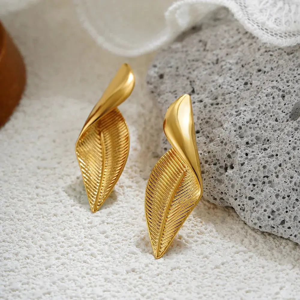 Three-Layer Textured Knot Earrings for Women-26