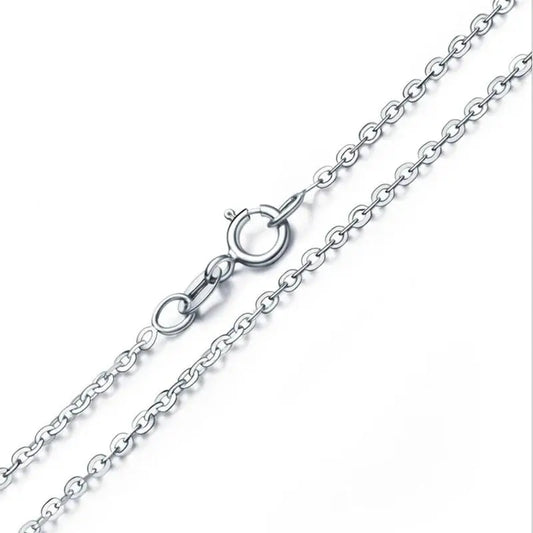 925 Sterling Silver Cherry Blossom Pendant Necklace-1