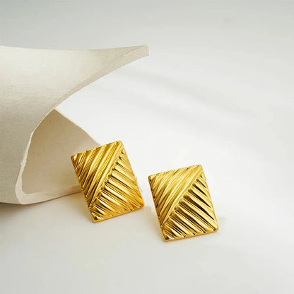 Three-Layer Textured Knot Earrings for Women-16