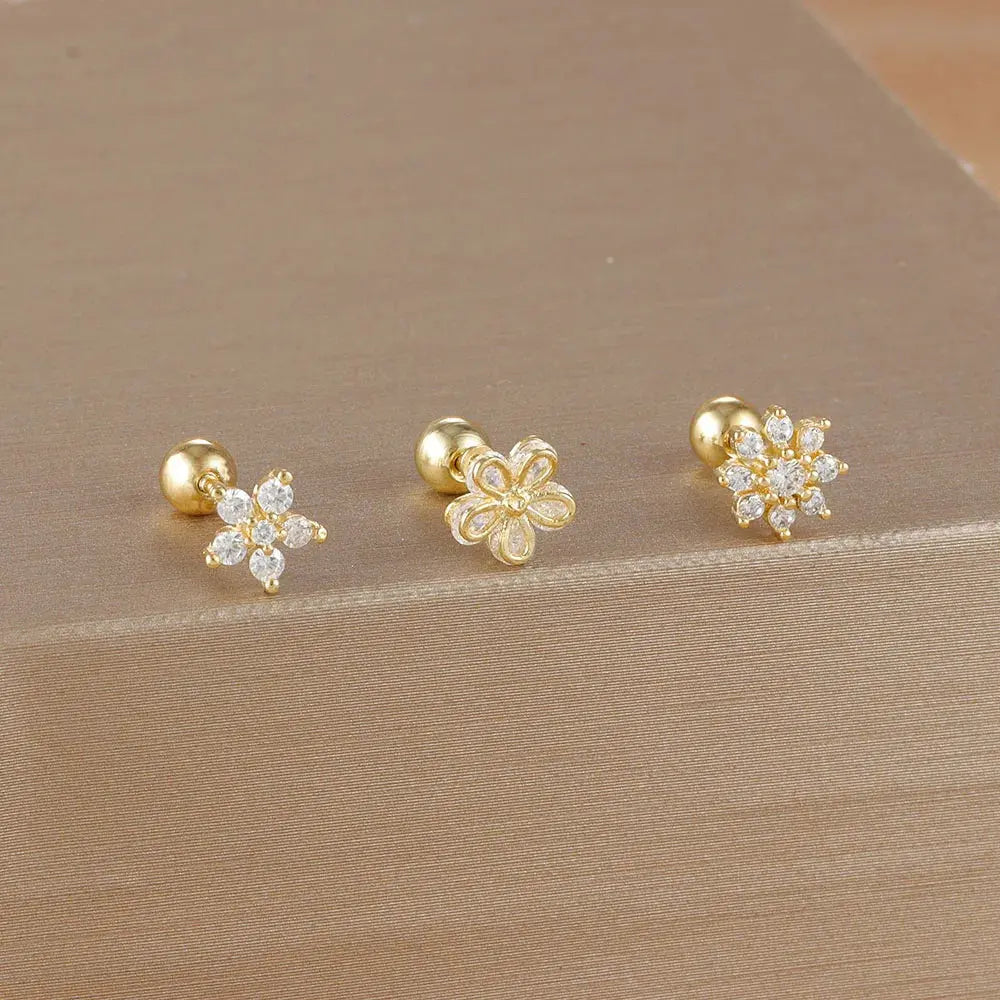 3PCS Crown Stud Earring Set for Women-26