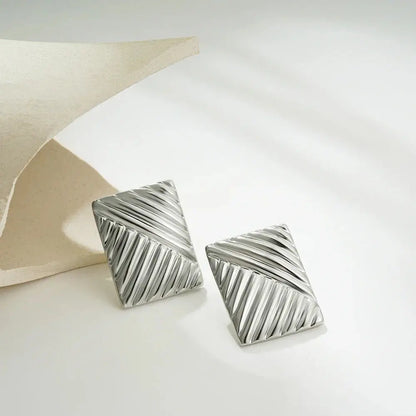 Three-Layer Textured Knot Earrings for Women-17
