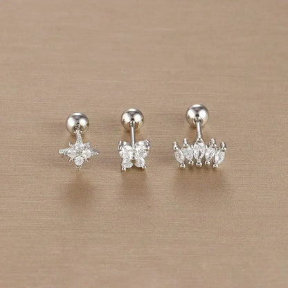 3PCS Crown Stud Earring Set for Women-7