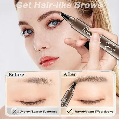 Waterproof Microblading Eyebrow Pencil with a Micro-Fork Tip Applicator Pack of 2 18279