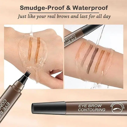Waterproof Microblading Eyebrow Pencil with a Micro-Fork Tip Applicator Pack of 2 18279