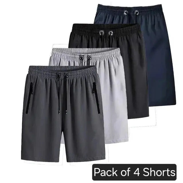 Combo of 4 Men's Stretchable Cotton Shorts 34751