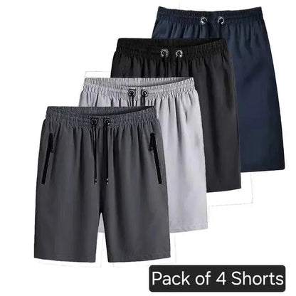 Combo of 4 Men's Stretchable Cotton Shorts 34751