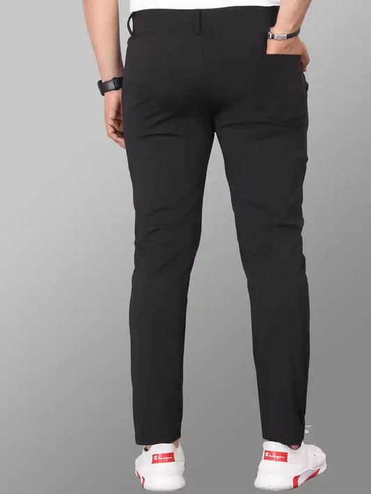 Lycra Blend Trouser for Men (Black, 28) 13279
