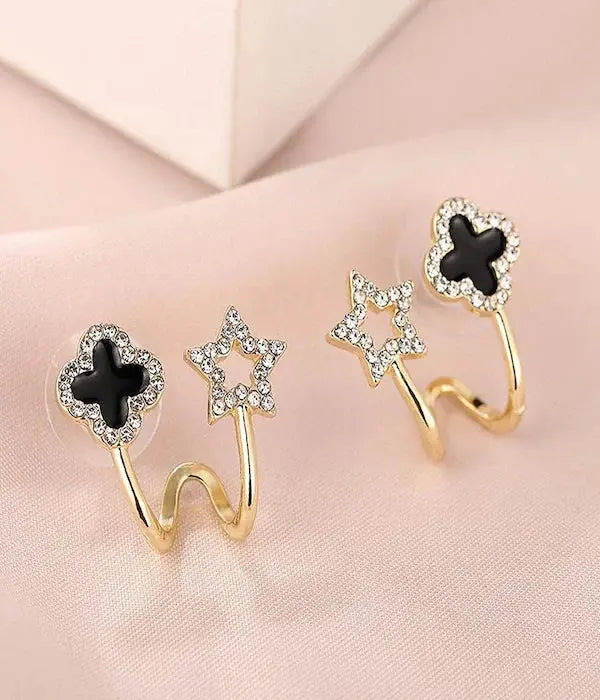 Four-Leaf Clover Earrings - Sori Style-4