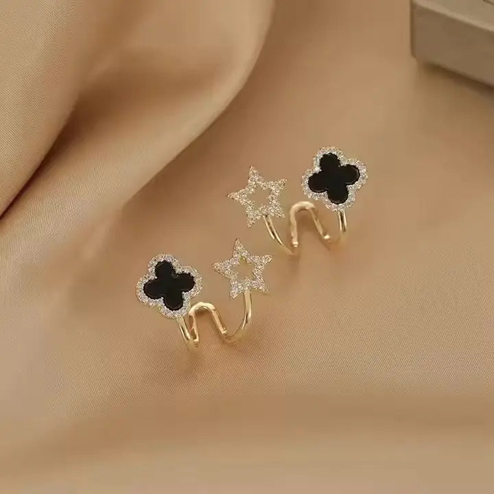 Four-Leaf Clover Earrings - Sori Style-1