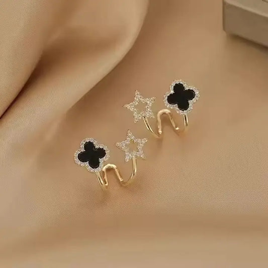 Four-Leaf Clover Earrings - Sori Style-1