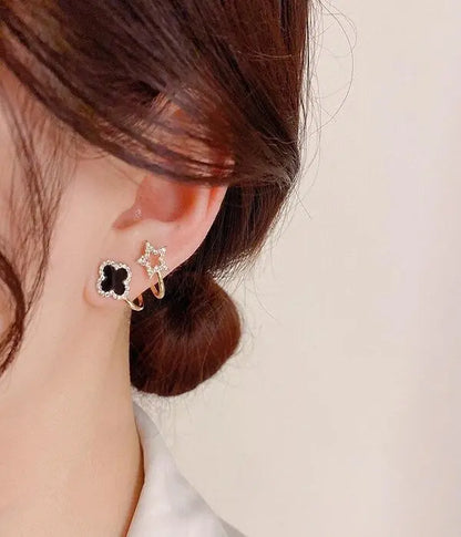 Four-Leaf Clover Earrings - Sori Style-3