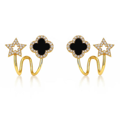 Four-Leaf Clover Earrings - Sori Style-0
